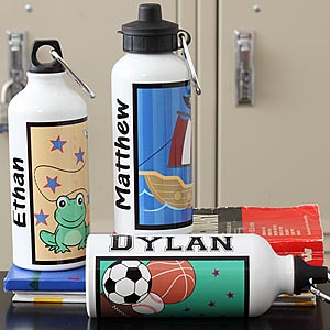 Personalized Water Bottles for Boys with Kids Designs - 7156