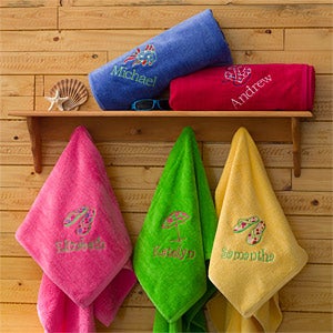 Beach Fun Personalized Beach Towels - 7162