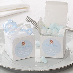 Personalized Baby Shower Party Favor Boxes - It's A Boy - 7230
