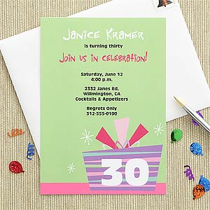 Personalized Birthday Party Invitations - Birthday Celebration - 7241