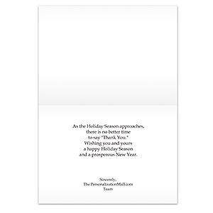 Company Logo Personalized Christmas Cards - 7307