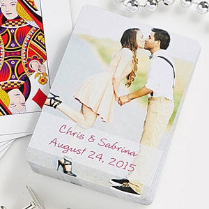 Personalized Wedding Favor Photo Playing Cards - Our Wedding - 7331