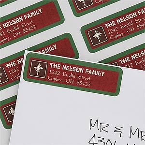 Blessed Christmas Custom Christian Return Address Labels - 7392