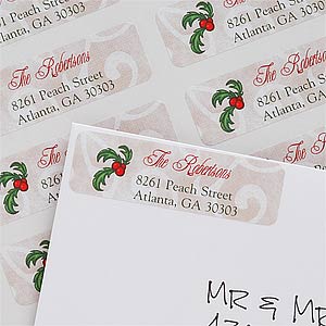 Holiday Season Personalized Return Address Labels - 7399