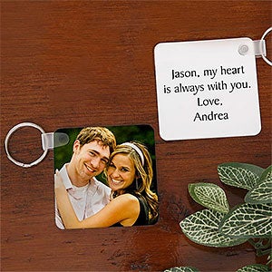 Personalized Photo Keychain for Couples - 7413