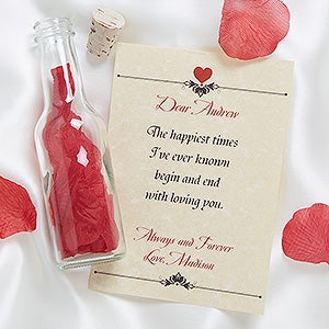 Love Letter In A Bottle Romantic Personalized Gifts