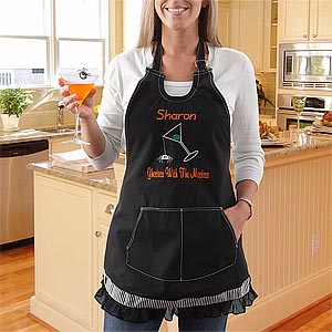 Personalized Halloween Party Apron - Ghostess With The Mostess - 7466