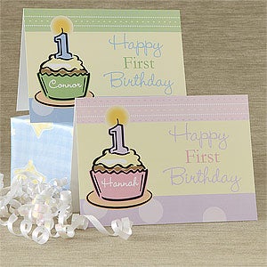 Baby's First Birthday Personalized Birthday Cards - 7489