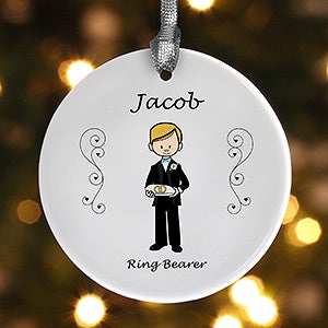 Personalized Wedding Party Ornaments - 7528