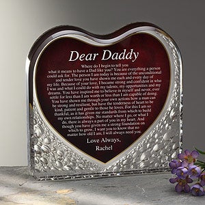 Dear Dad Personalized Gift Keepsake Sculpture - 7546