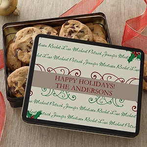 Personalized Cookie Tin - Family Is Forever - 7567
