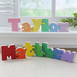 Personalized Wooden Name Puzzles For Kids - 7623