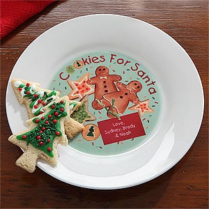 Personalized Cookies & Milk for Santa Plate & Mug - 7660