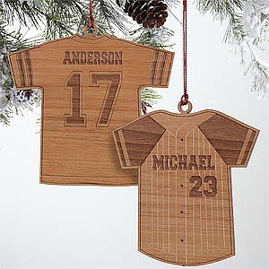 Personalized Christmas Ornaments - Sports Jerseys - 7682