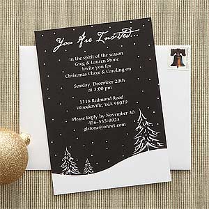 Snowscape© Personalized Party Invitations
