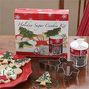 Christmas Cookie Kit - Cookie Cutters, Sugar Cookie Mix & Sprinkles - 7737
