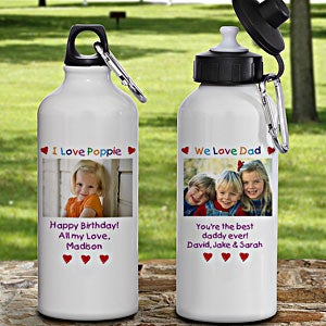 Personalized Photo Aluminum Water Bottles - 7801