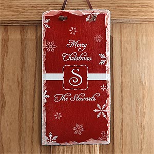 Personalized Holiday Wall Plaques - Winter Wonderland - 7809