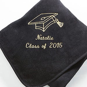 Personalized Graduation Blankets - Fleece Throws - 7811