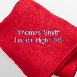 Personalized Graduation Blankets - Fleece Throws - 7811