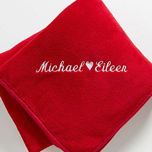 Personalized Fleece Blankets for Couples - 7847