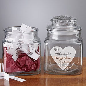 Personalized Romantic Love Notes Jar - 7875