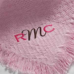 Baby Blankets with Personalized Monogram - 7946
