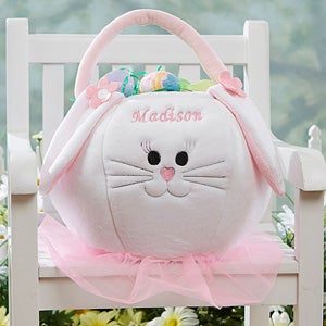 Personalized Easter Baskets - Plush Easter Bunny  - 7974