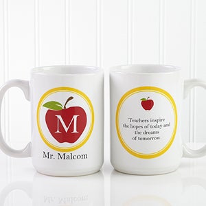 Personalized Teacher Coffee Mug - Teachers Inspire - 8036