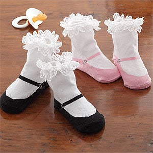 Baby Girl Mary Jane Sock Set - 8052
