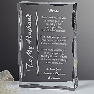 Personalized Gifts Sculpture with Romantic Love Poem - 8095