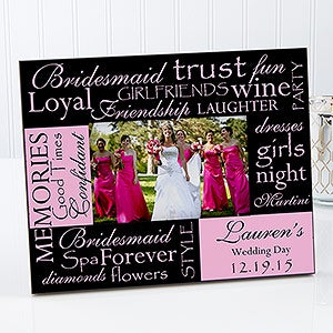 Bridesmaids Personalized Picture Frames - 8127