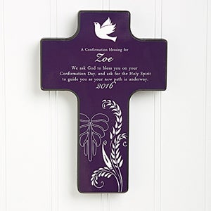 Confirmation Gifts - Personalized Wall Cross Keepsake - 8129