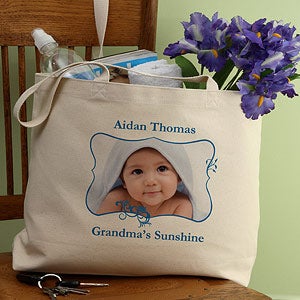 Personalized Photo Canvas Tote Bag for Her - 8165