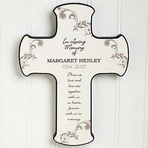 Personalized Memorial Wall Cross - In Loving Memory - 8202