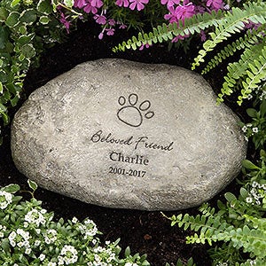personalized memorial pet stones memory stone garden gifts loving cat dog pets plaques memorials personalizationmall print markers sympathy frames gardens