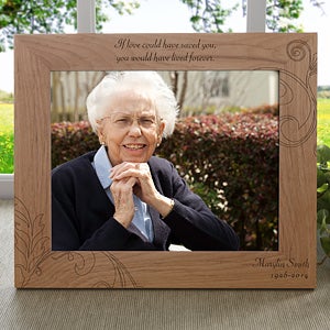 Personalized Memorial Picture Frame - Never Forgotten - 8247