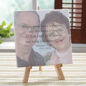 Personalized Memorial Photo Canvas Keepsake Gift - 8253