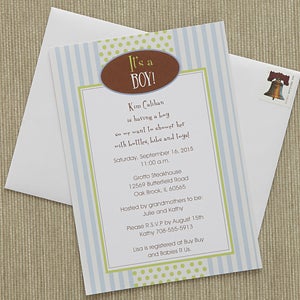 Personalized Baby Shower Invitations - It's A Boy - 8294