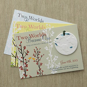 Personalized Flower Seed Wedding Card - 8295