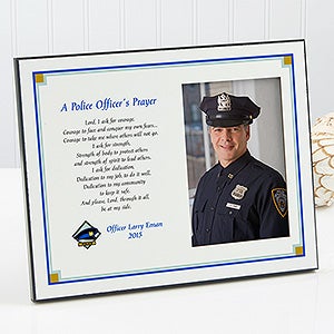 Personalized Police Offer's Prayer Photo Plaque - 8326