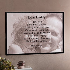 Personalized Photo Canvas Art With Poetic Sentiments For Him - 8431