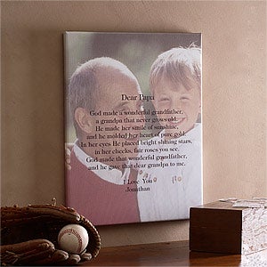 Personalized Photo Canvas Art With Poetic Sentiments For Him - 8431