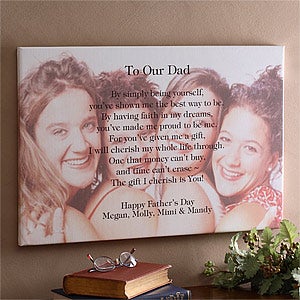 Personalized Photo Canvas Art With Poetic Sentiments For Him - 8431