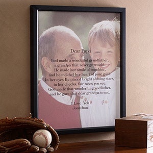 Personalized Photo Canvas Art With Poetic Sentiments For Him - 8431