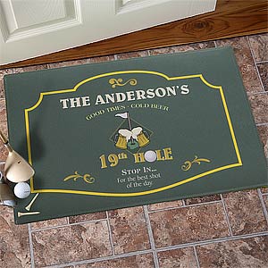 Personalized Golf Doormat - 19th Hole - 8441