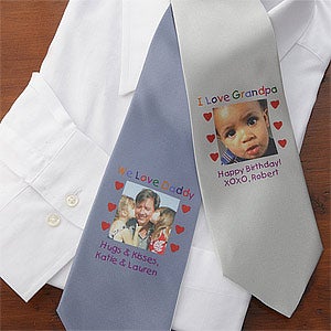 Personalized Photo Ties For Men - Photo Message - 8467