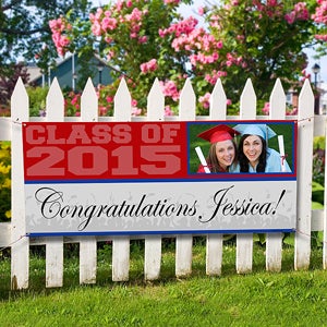 Photo Personalized Graduation Banners - Class Of - 8498