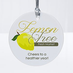 Personalized Corporate Custom Logo Round Ornament - 8530