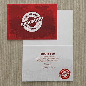 Personalized Corporate Custom Logo Stationery Cards - 8536